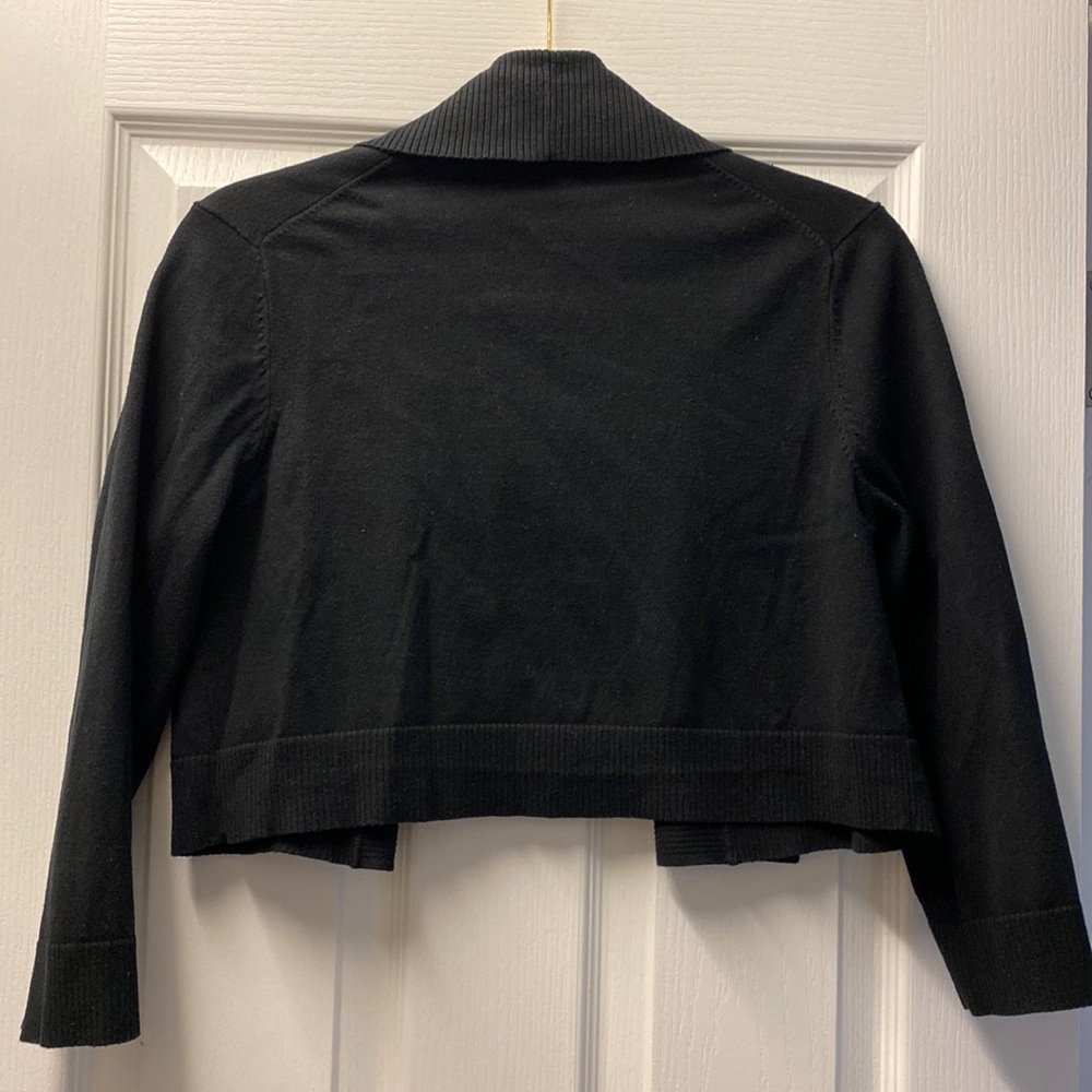 Calvin Klein Cropped Open-Front Cardigan - Picture 2 of 4